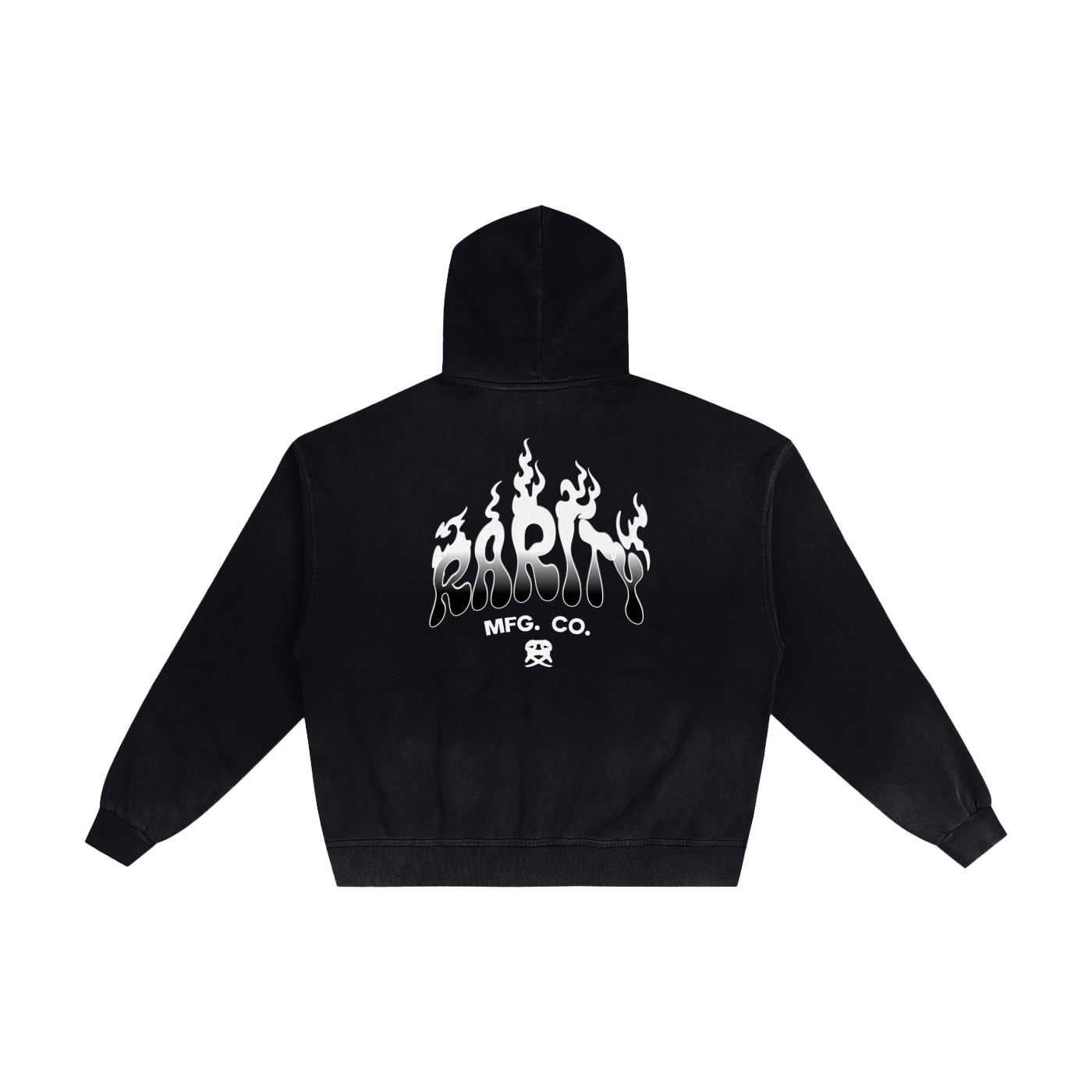 Hand-Frayed Sunfade Zip Hoodie