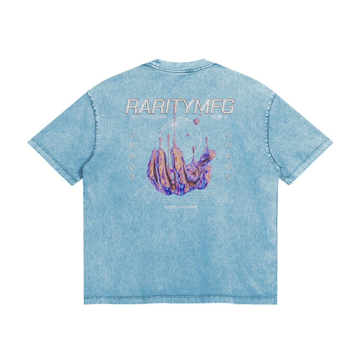 CHAOS Oversized Embroidered Mid Heavyweight Tee