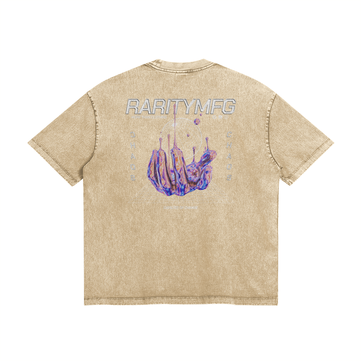 CHAOS Oversized Embroidered Mid Heavyweight Tee
