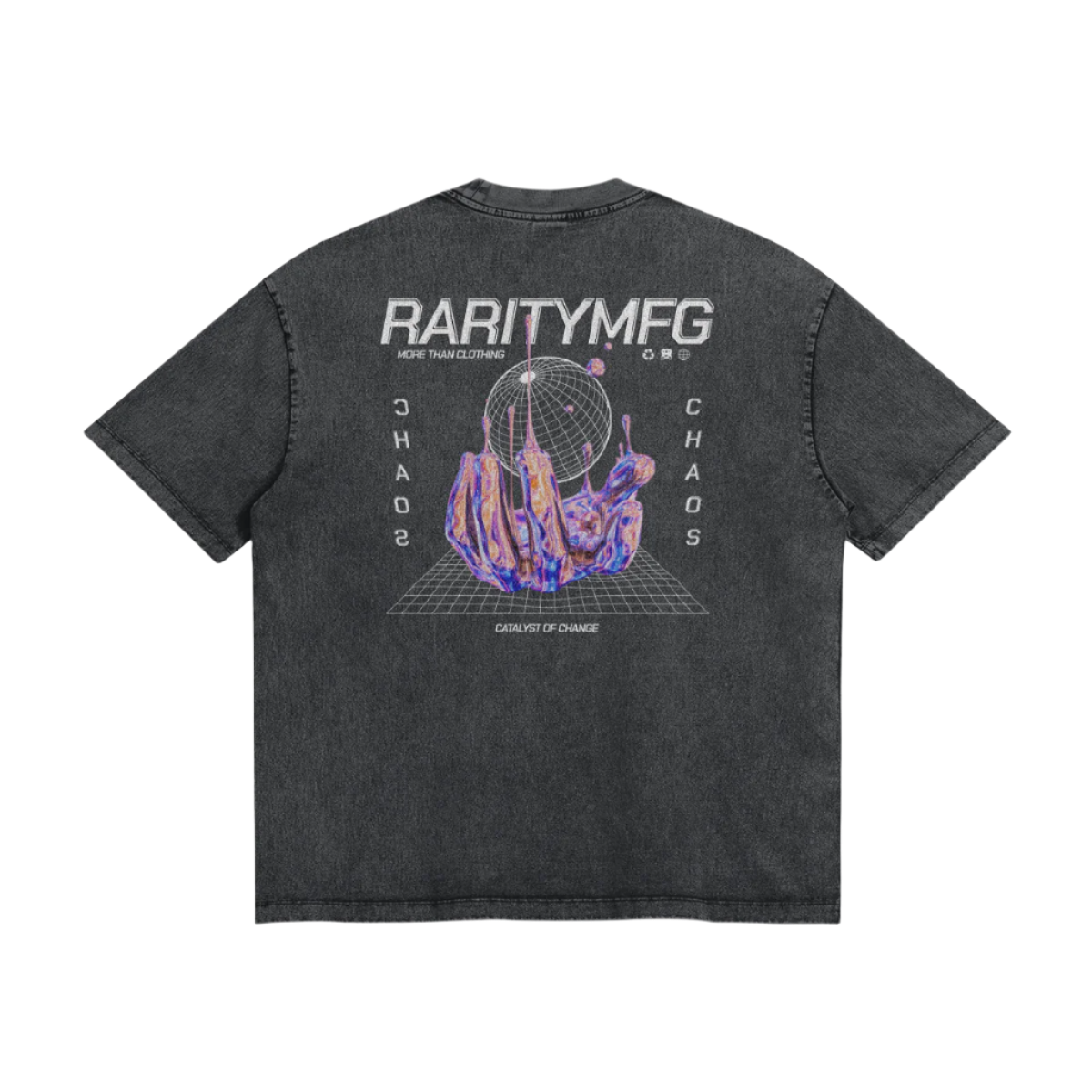 CHAOS Oversized Embroidered Mid Heavyweight Tee