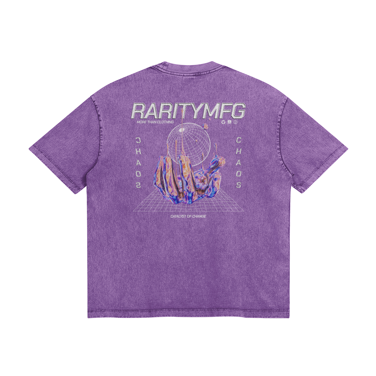 CHAOS Oversized Embroidered Mid Heavyweight Tee
