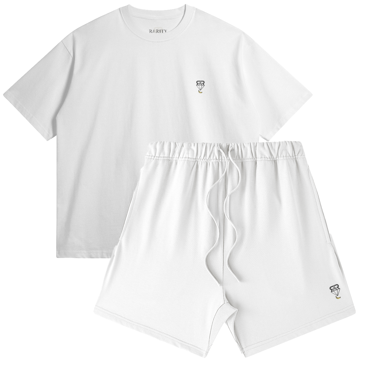 Monkey Heavyweight Tee & Monkey Embroidered Shorts