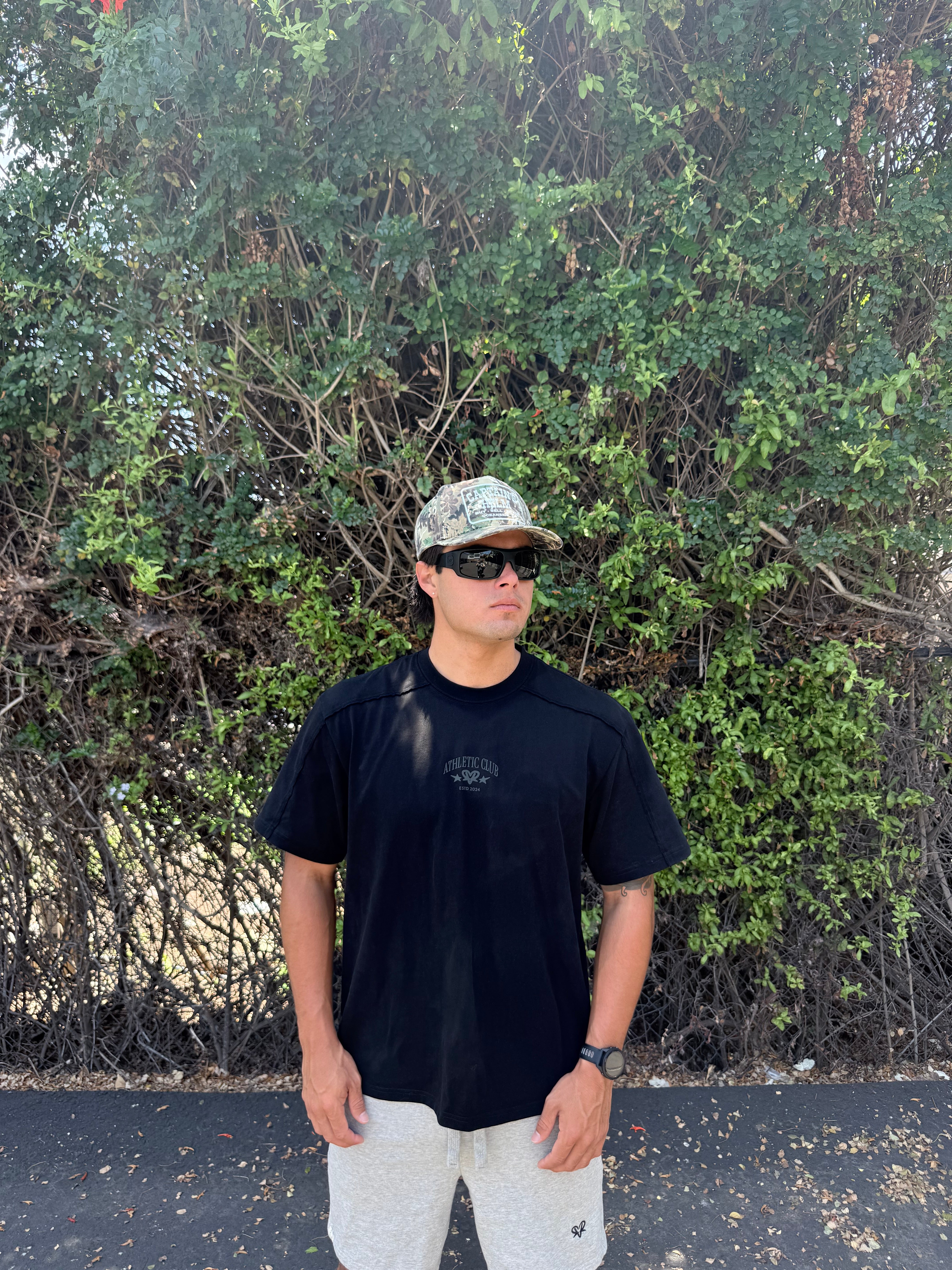 ATH & Athletic Club Shorts Black Logo
